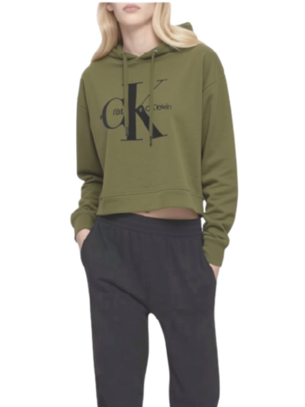 NWT Calvin Klein Olive Green Hoodie Med